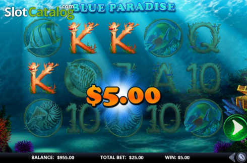 Скрин4. Blue Paradise слот