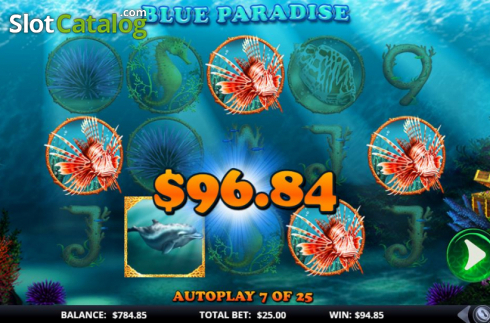 Скрин5. Blue Paradise слот