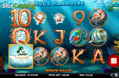 Скрин6. Blue Paradise слот