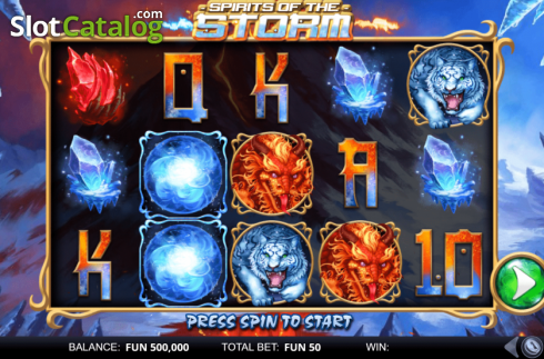 Скрин2. Spirits of the Storm слот