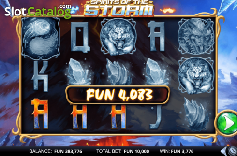 Скрин3. Spirits of the Storm слот