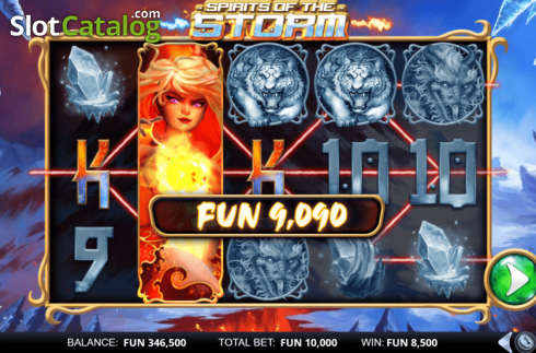 Скрин4. Spirits of the Storm слот