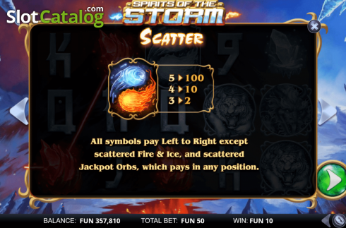 Скрин5. Spirits of the Storm слот