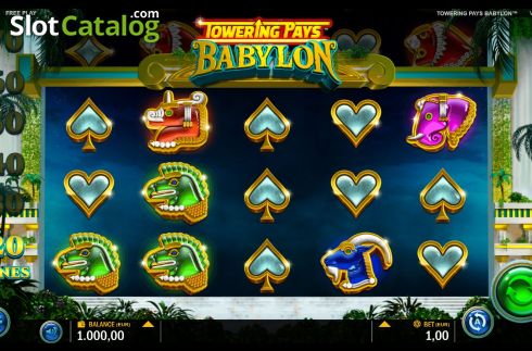 Скрин3. Towering Pays Babylon слот