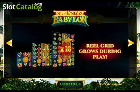 Скрин2. Towering Pays Babylon слот