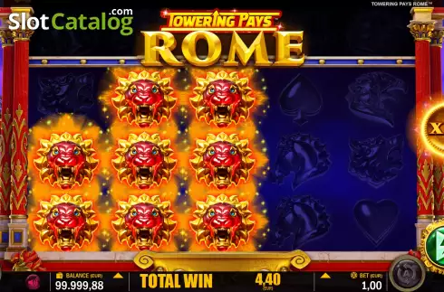 Скрин3. Towering Pays Rome слот