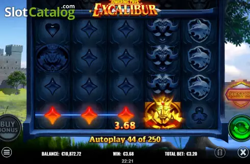 Скрин4. Towering Pays Excalibur слот