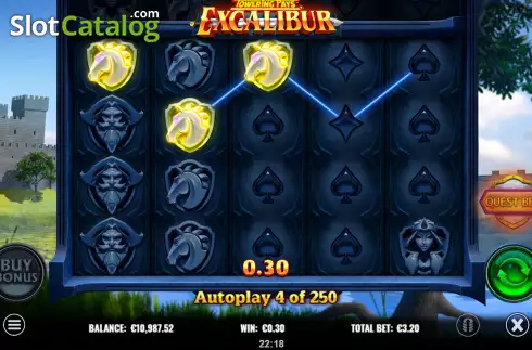 Скрин5. Towering Pays Excalibur слот