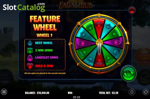 Скрин6. Towering Pays Excalibur слот