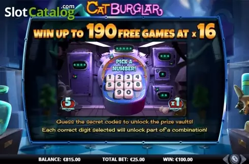 Скрин8. Cat Burglar слот