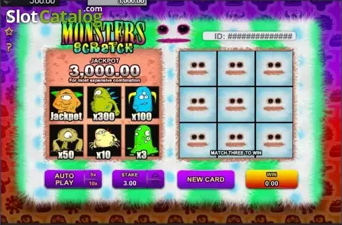 Скрин2. Monsters Scratch (GameOS) слот