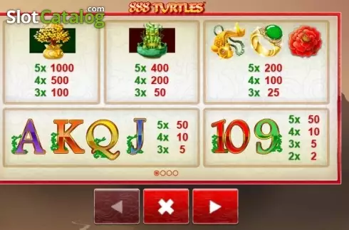 Скрин5. 888 Turtles слот