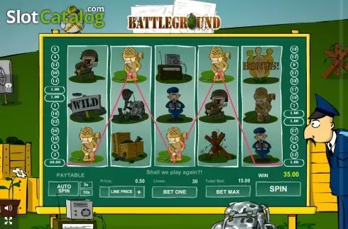 Скрин3. Battleground Spins слот