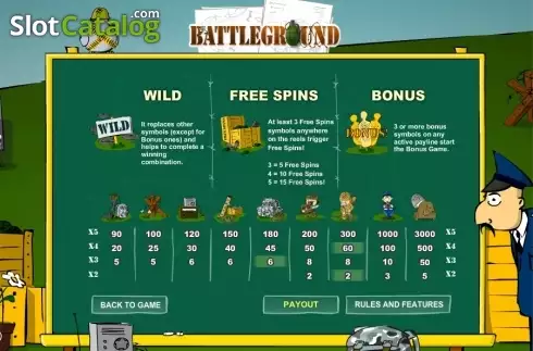 Скрин5. Battleground Spins слот