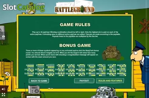 Скрин6. Battleground Spins слот