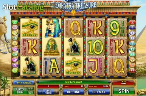 Скрин2. Cleopatra Treasure слот