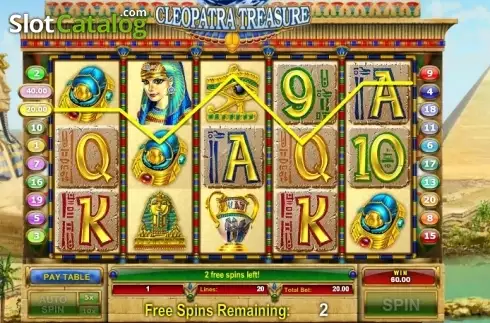 Скрин5. Cleopatra Treasure слот