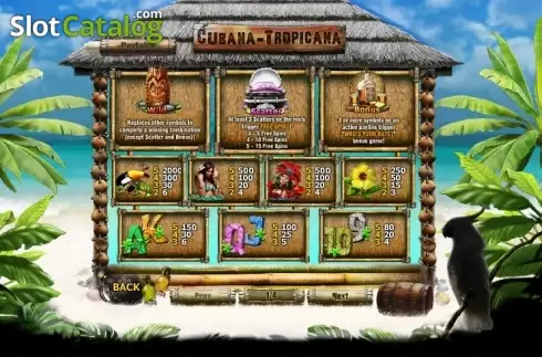 Скрин6. Cubana Tropicana слот