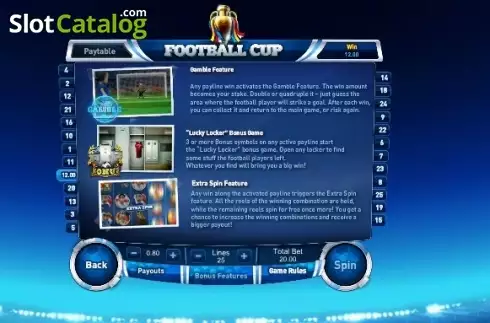 Скрин6. Football Cup (GamesOS) слот