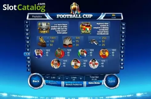 Скрин5. Football Cup (GamesOS) слот