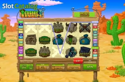 Скрин4. Freaky Bandits слот
