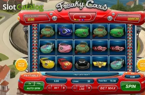 Скрин2. Freaky Cars слот