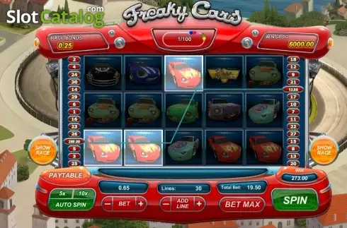 Скрин3. Freaky Cars слот