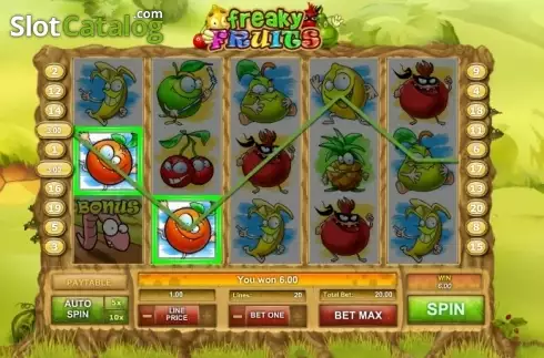 Скрин4. Freaky Fruits слот