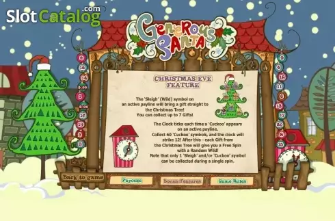 Скрин6. Generous Santa слот