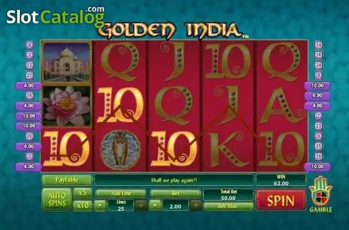 Скрин3. Golden India Slots слот