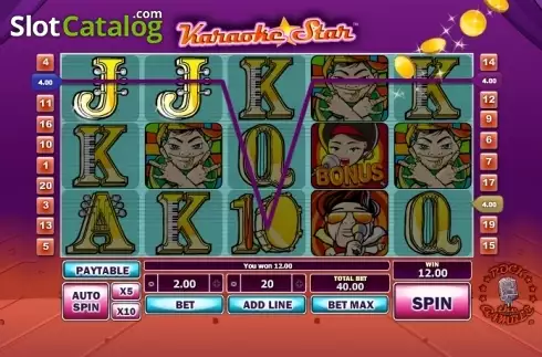Скрин3. Karaoke Star Slots слот