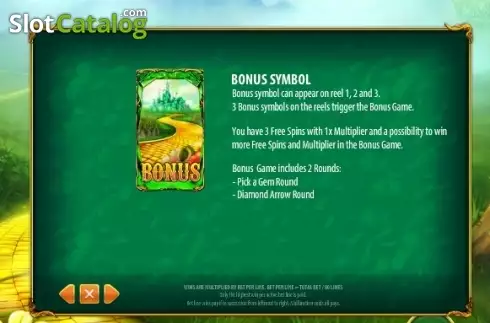 Скрин6. Magic of Oz (GamesOS) слот