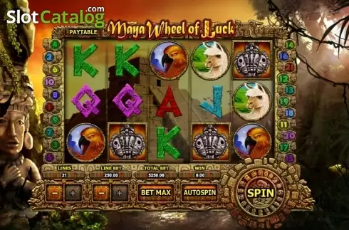 Скрин2. Maya Wheel of Luck слот