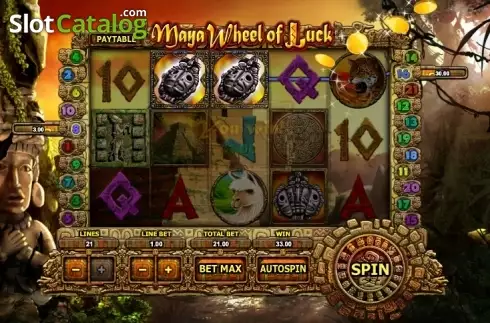 Скрин4. Maya Wheel of Luck слот