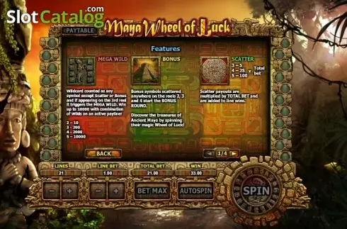Скрин5. Maya Wheel of Luck слот