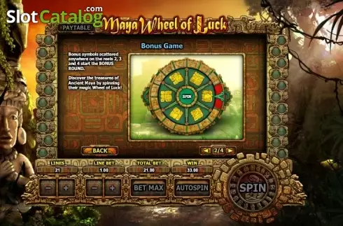 Скрин6. Maya Wheel of Luck слот
