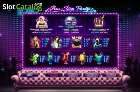 Скрин5. Non-stop party слот