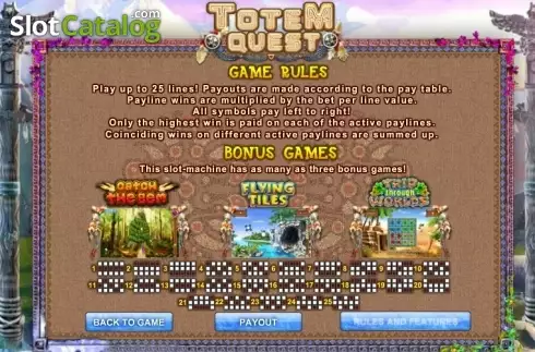 Скрин6. Totem Quest слот