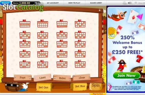 Скрин3. Barnyard Bonanza (Gamesys) слот