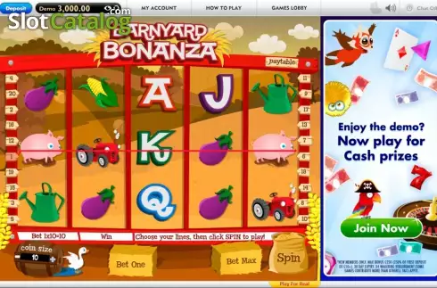 Скрин5. Barnyard Bonanza (Gamesys) слот