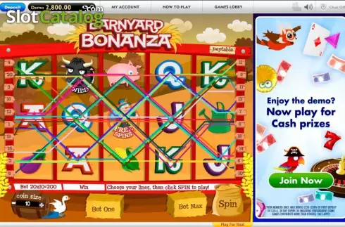 Скрин6. Barnyard Bonanza (Gamesys) слот