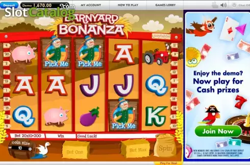 Скрин9. Barnyard Bonanza (Gamesys) слот