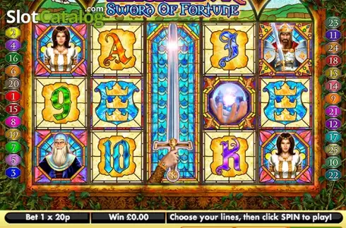 Скрин2. Excalibur Sword of Fortune слот
