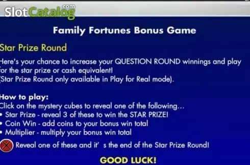 Скрин6. Family Fortunes слот