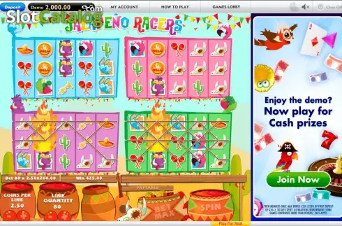 Скрин8. Jalapeno Racers слот