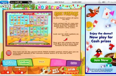 Скрин4. Jalapeno Racers слот