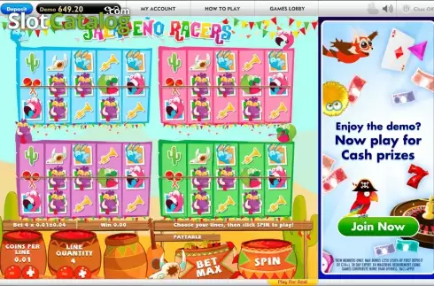 Скрин6. Jalapeno Racers слот