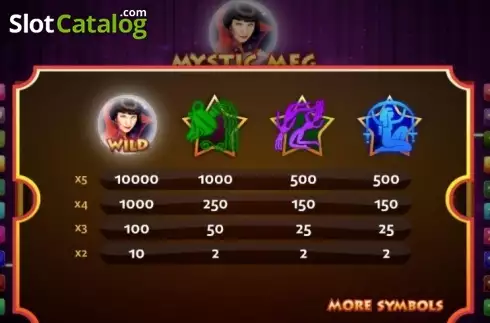 Скрин3. Mystic Meg слот
