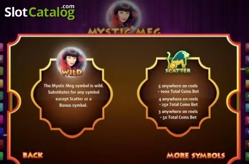 Скрин5. Mystic Meg слот