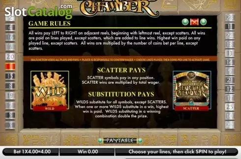 Скрин9. Secret of the Pharaoh's Chamber слот